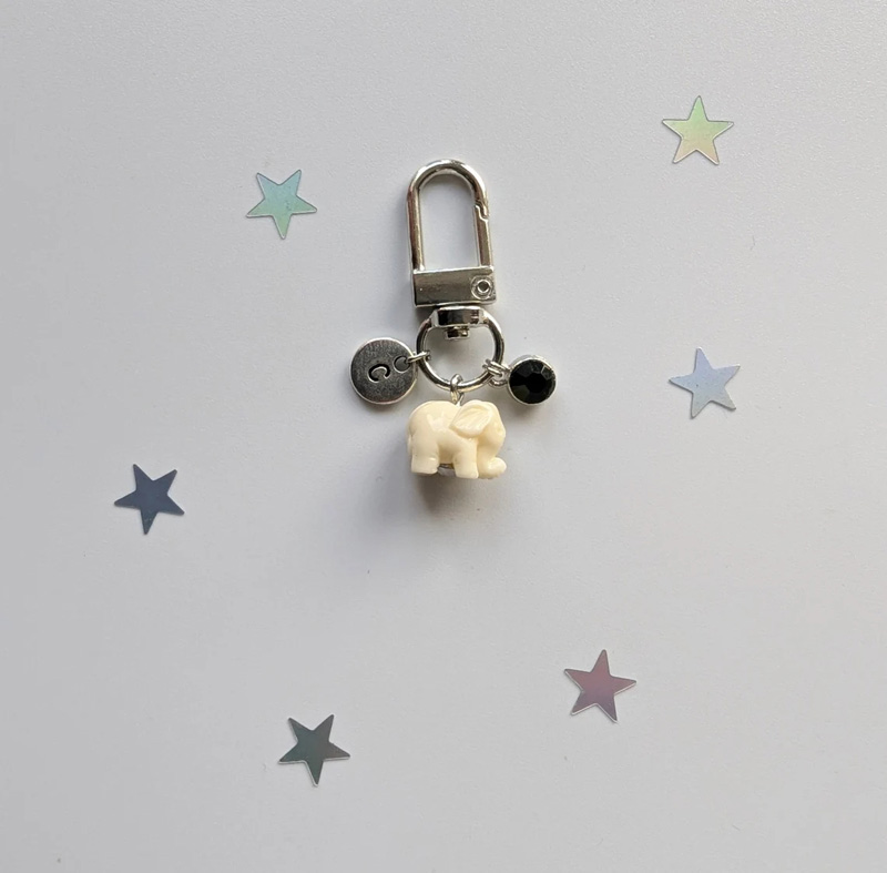 Wherever You May Wander – Personalized Travel Elephant-White
