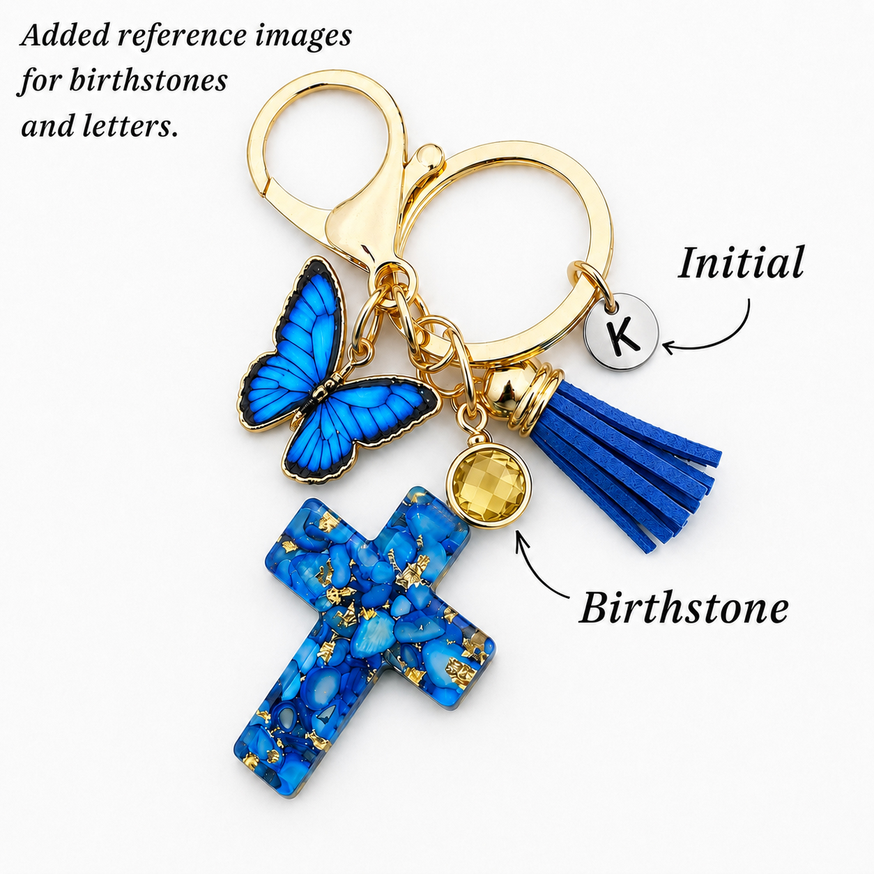 Resin Cross-Butterfly