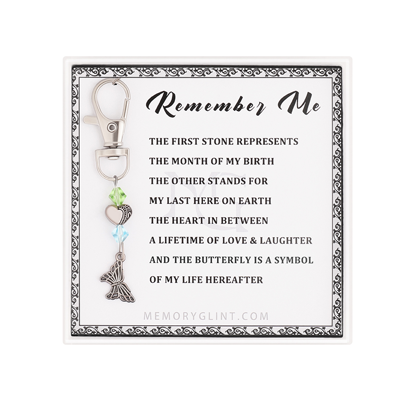 The Remember Me Poem & Charm, Butterfly
