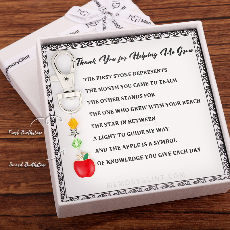 Thank You for Helping Me Grow Poem & Charm, Apple