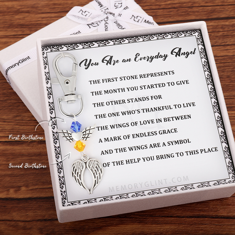 You Are an Everyday Angel Poem & Charm, Wings