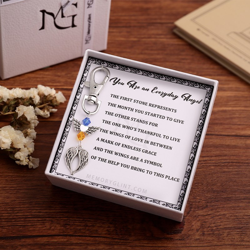 You Are an Everyday Angel Poem & Charm, Wings