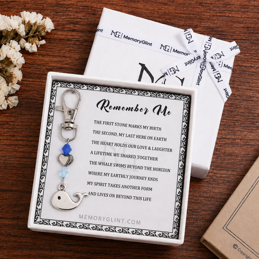 The Remember Me Poem & Charm, Eternal Journey Whale