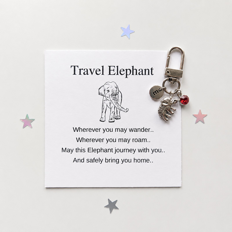 Wherever You May Wander – Personalized Travel elephant-Metal