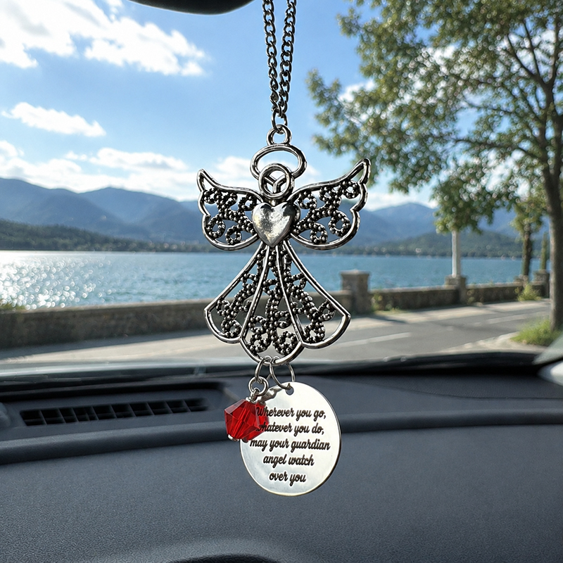 Wherever You Go – My Love Is Always With You Angel Car Charm Protection