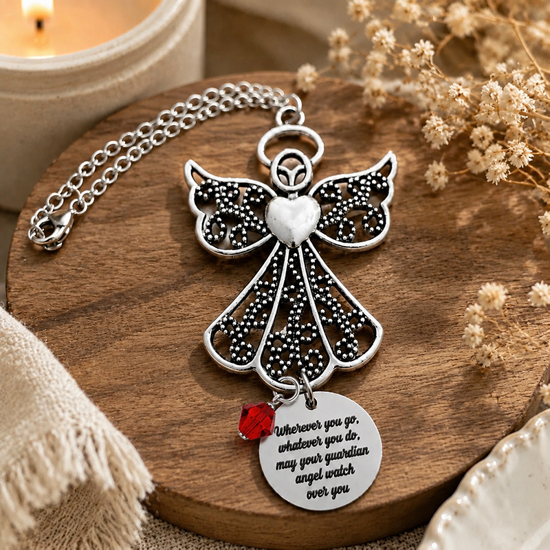 Wherever You Go – My Love Is Always With You Angel Car Charm Protection