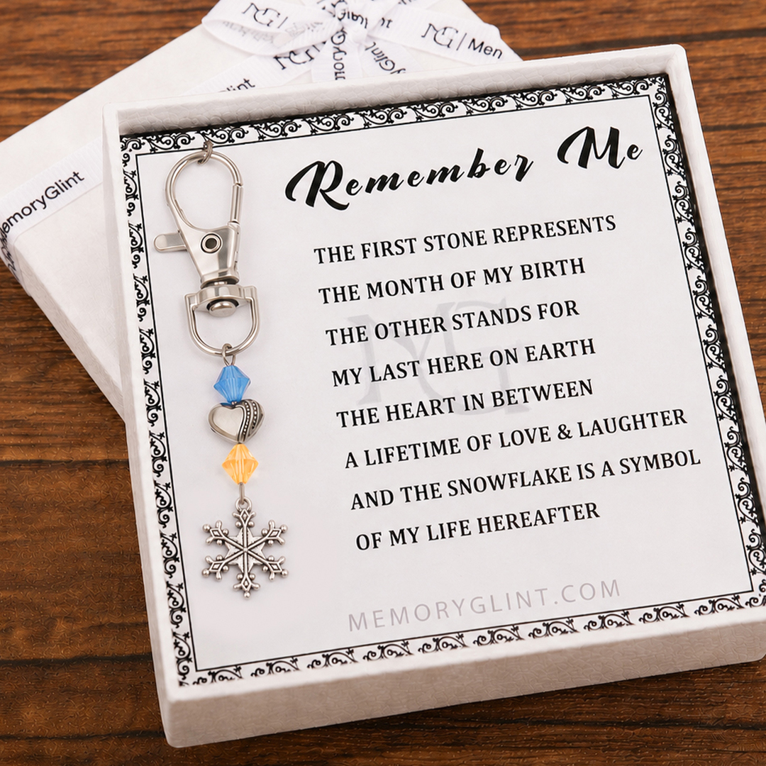 The Remember Me Poem & Charm, Eternal Snowflake