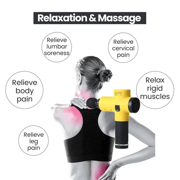 4 in 1 - Pain Relieving - 3 Speed Setting - Deep Muscle Massager