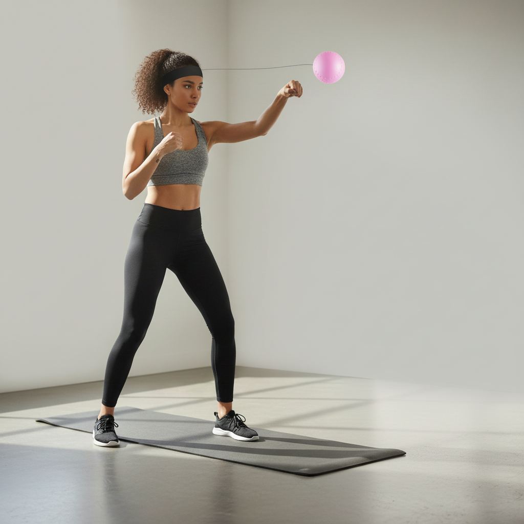 Boxing Reflex Ball With App Tracking For Workout Training