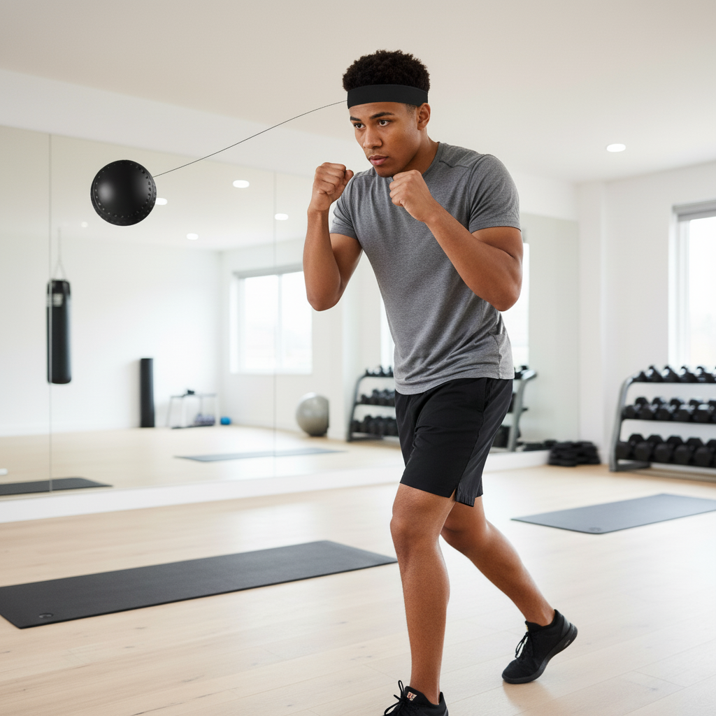 Boxing Reflex Ball With App Tracking For Workout Training