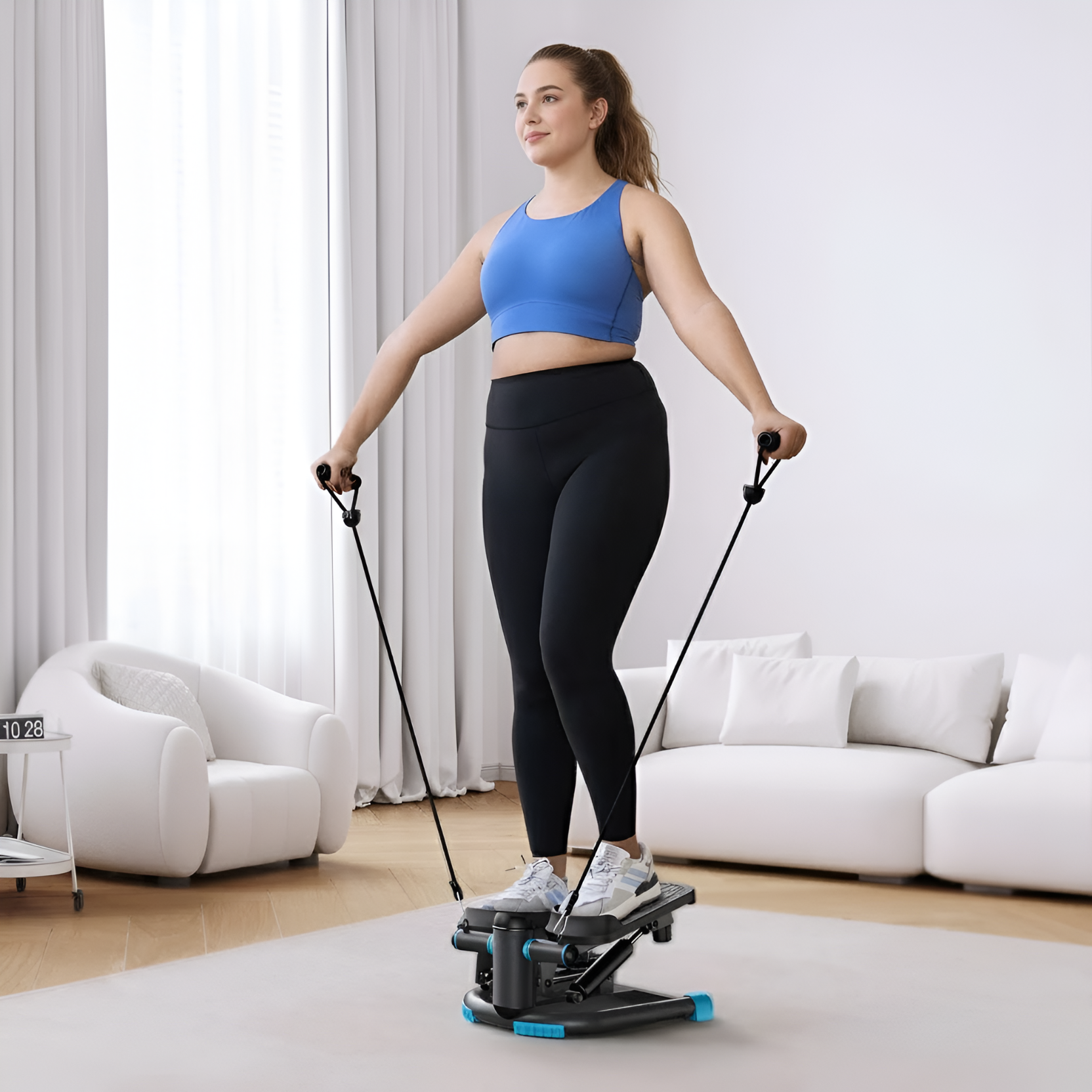 Mini Exercise Stepper For Home Workout With Twisting And Climbing Motion
