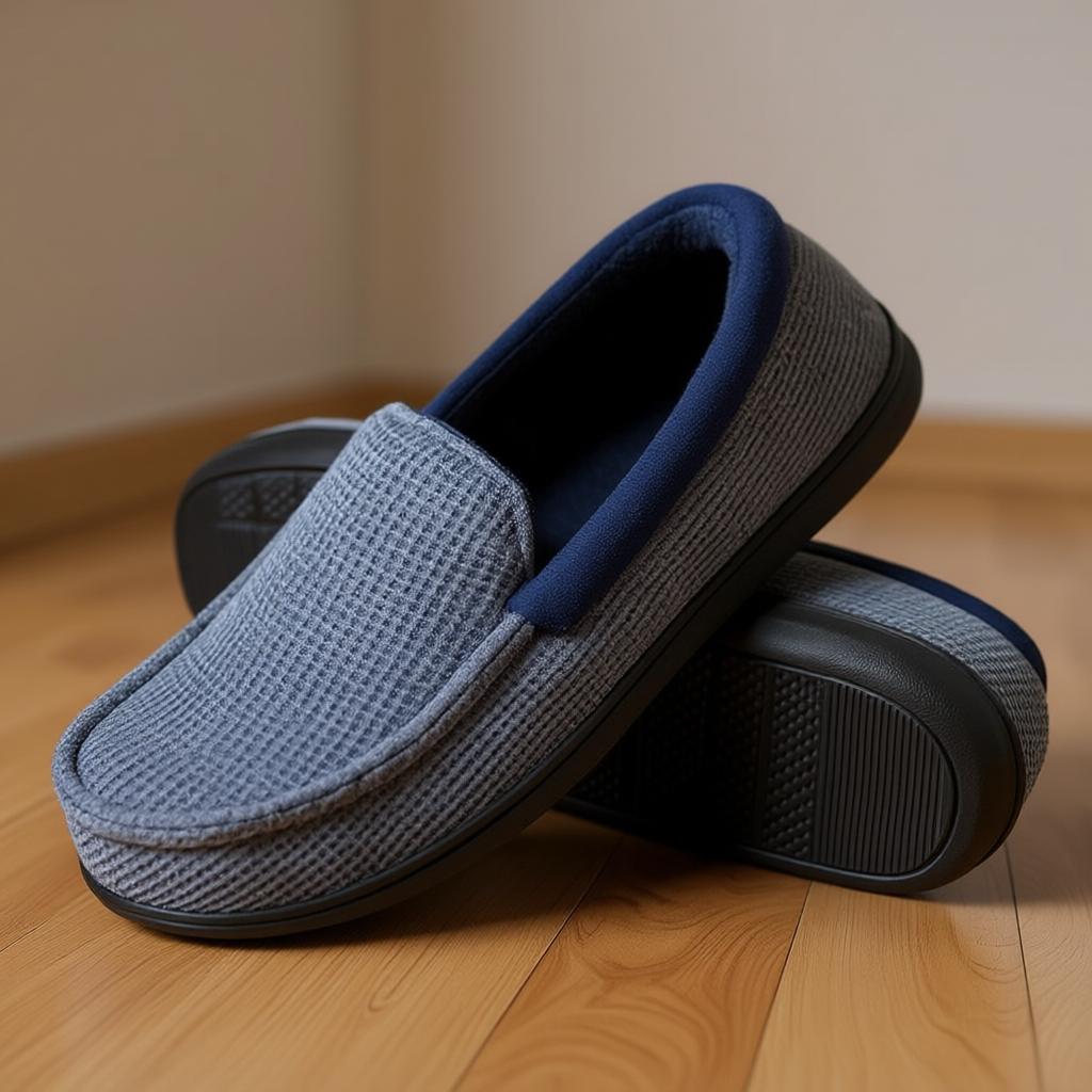 Men Memory Foam Moccasin Slippers