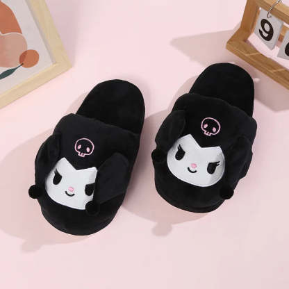 Plush Animal Slippers With Fun Embroidered Designs - My Beach Shoes