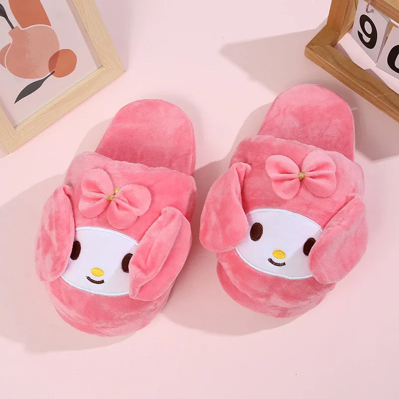 Plush Animal Slippers With Fun Embroidered Designs - My Beach Shoes