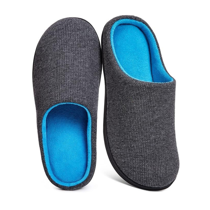 Memory Foam House Slippers With Soft Plush Interior Lining - My Beach Shoes