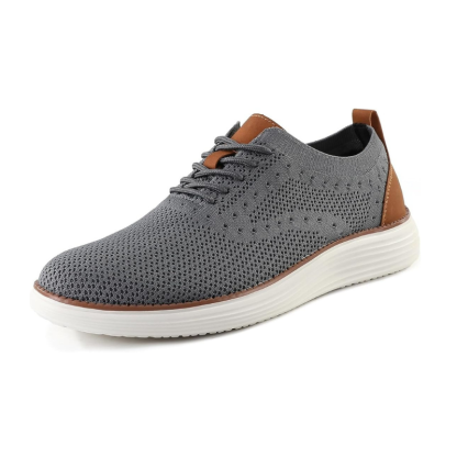Knit Lace Up Sneakers With Lace Up Design For Adjustable Fit - My Beach Shoes
