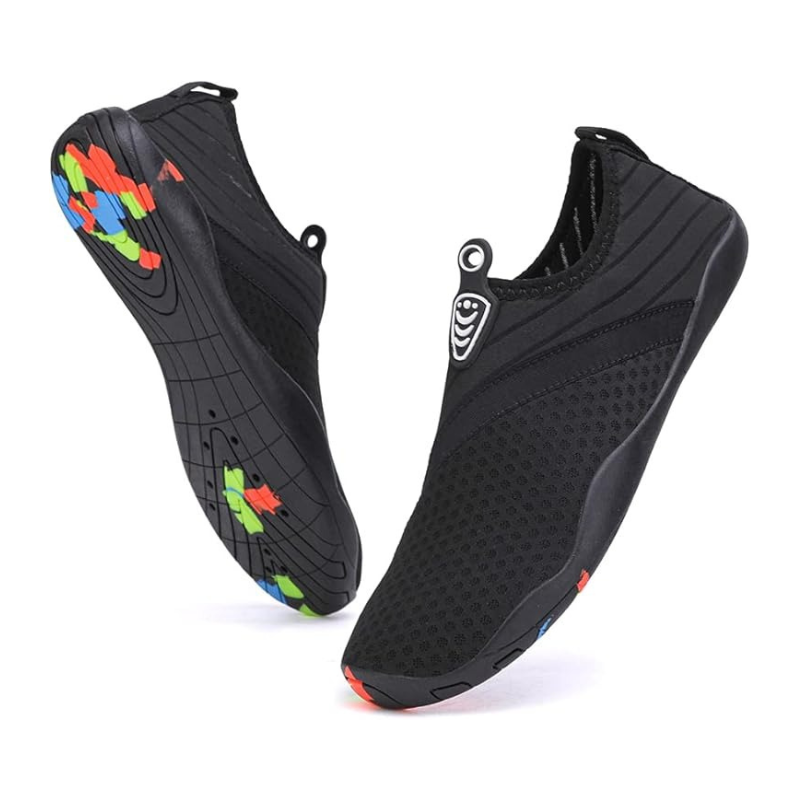 Dry Barefoot Water Shoes With Slip Resistant Textured Outsole - My Beach Shoes
