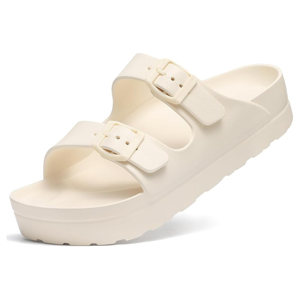 Women Lightweight Foam Slides Sandals with Adjustable BuckleWomen Lightweight Foam Slides Sandals With Adjustable Buckle - Image 8