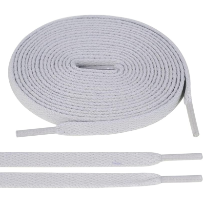 Pair of 2 Flat Shoelaces for Sneakers