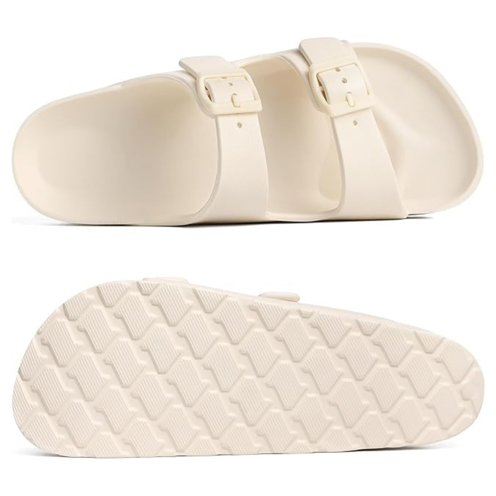 Women Lightweight Foam Slides Sandals with Adjustable BuckleWomen Lightweight Foam Slides Sandals With Adjustable Buckle - Image 9