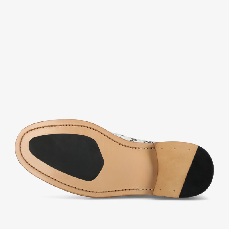 Check Canvas And Leather Blake Stitch Loafer