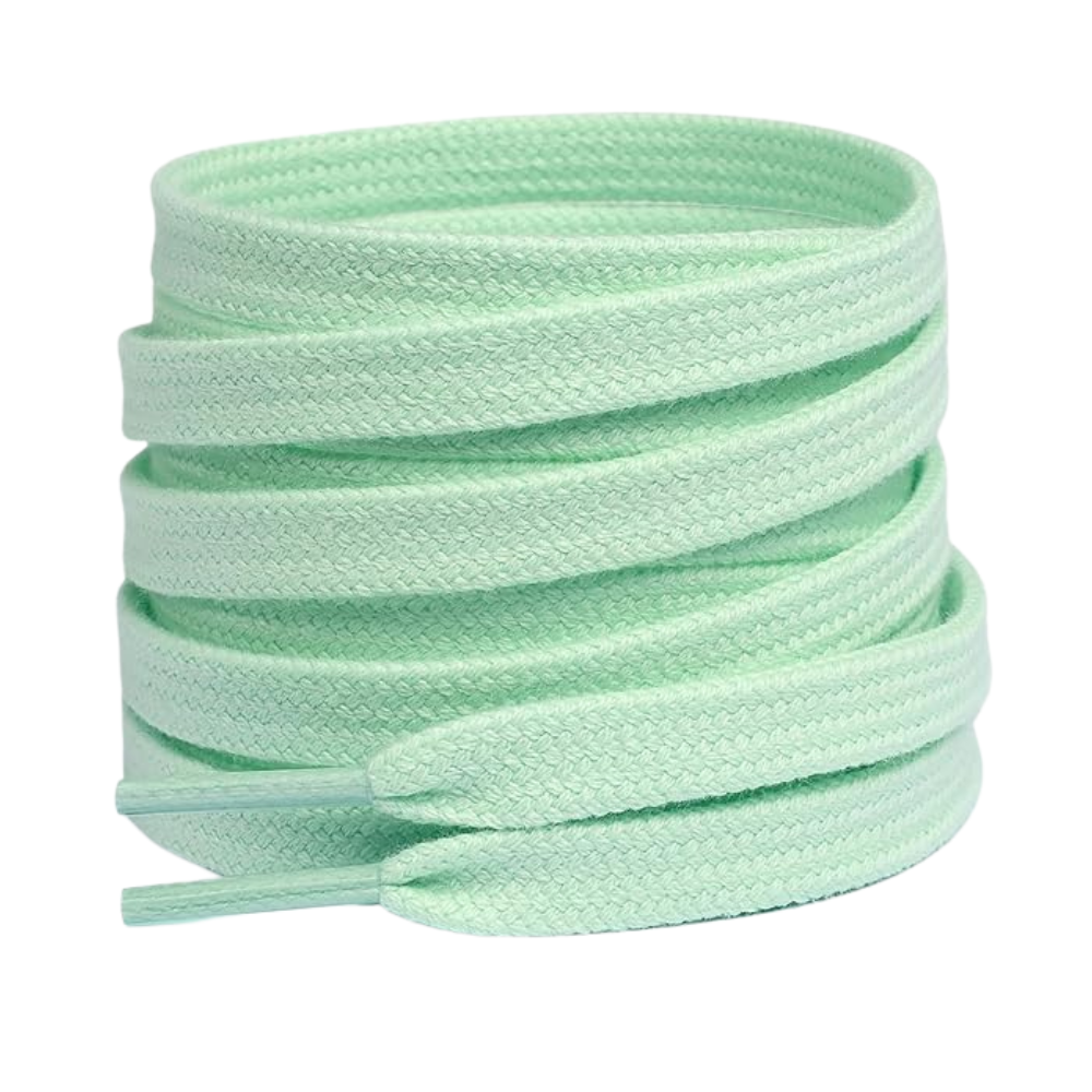 Pair of 2 Cotton Flat Shoelaces Wide for Sneakers and Athletic ShoesPair of 2 Cotton Flat Shoelaces Wide for Shoes - Image 5