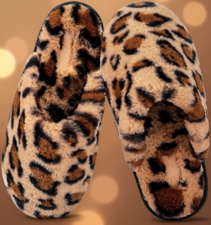 Women Soft Fuzzy Scuff Slippers With Memory Foam