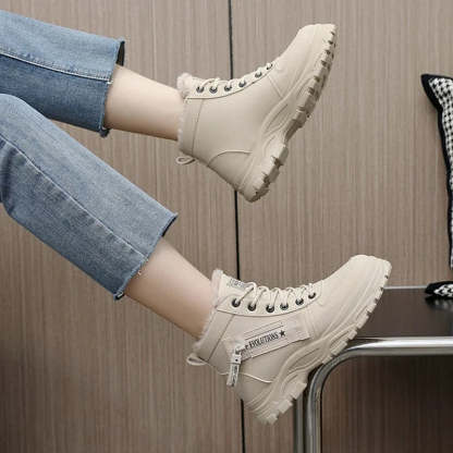 Cozy Waterproof Winter High Top Boots For Woman - My Beach Shoes