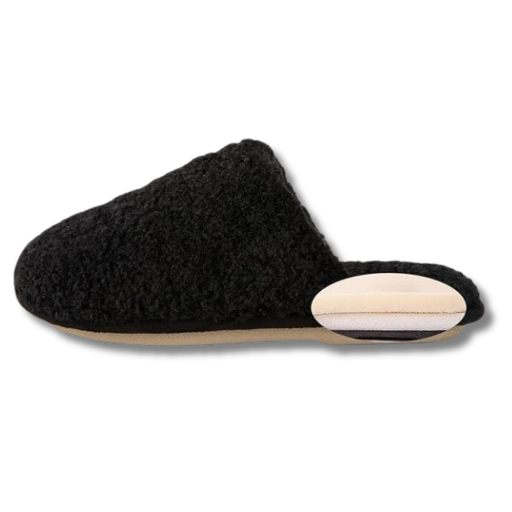 Women Fuzzy Slip On Memory Foam Indoor SlippersWomen Fuzzy Slip On Memory Foam Indoor Slippers - Image 3