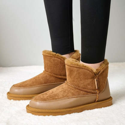 Stylish Sheepskin Leather Snow Boots - My Beach Shoes