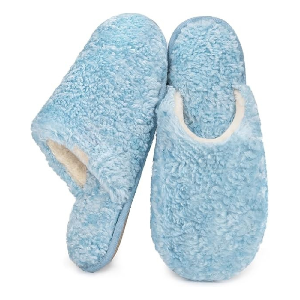 Women Fuzzy Slip On Memory Foam Indoor SlippersWomen Fuzzy Slip On Memory Foam Indoor Slippers - Image 9