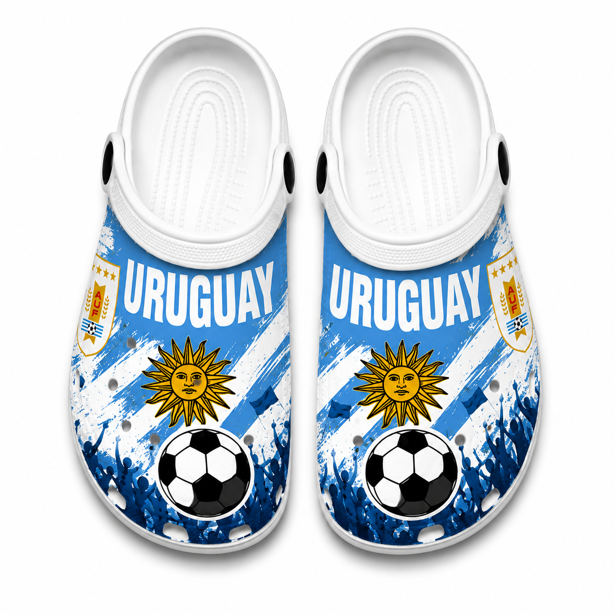 World Cup 2026 Uruguay Football Fan Printed Clogs