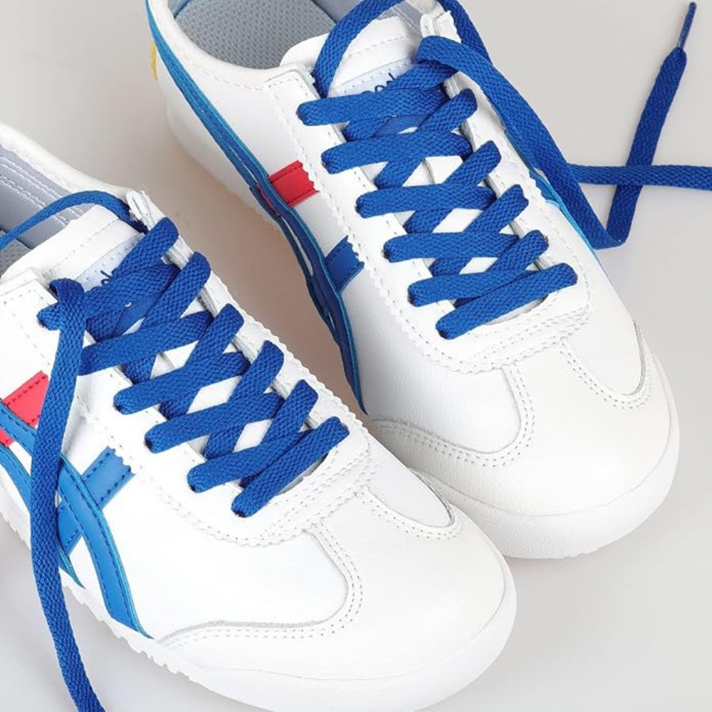 Pair of 2 Flat Shoelaces for Sneakers