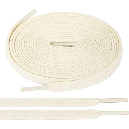Pair of 2 Flat Shoelaces for Sneakers
