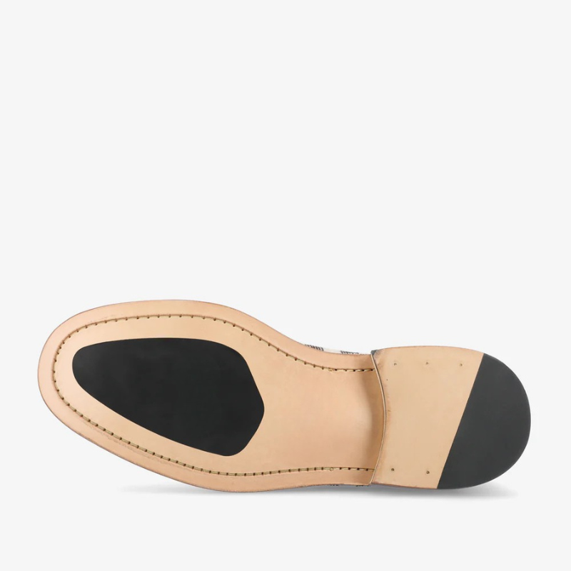 Check Canvas And Leather Blake Stitch LoaferCheck Canvas And Leather Blake Stitch Loafer - Image 15