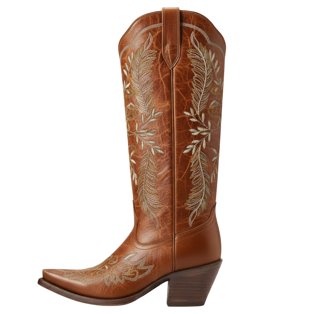 Western Leather Cowgirl Boot