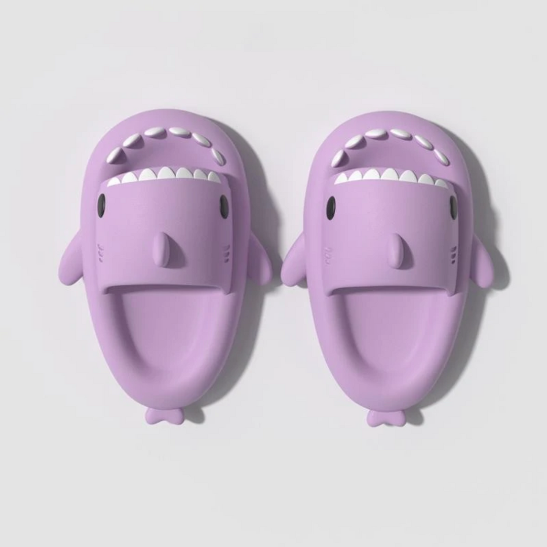 Shark Cloud Slides - Comfortable and Stylish Slip-On Sandals - My Beach Shoes