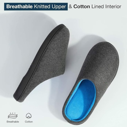 Memory Foam House Slippers With Soft Plush Interior Lining - My Beach Shoes