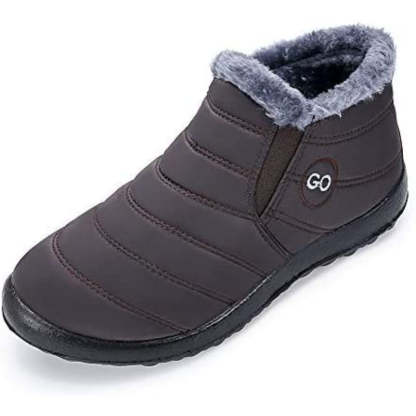 Womens Winter Snow Boots Fur Lined Warm Ankle Boots Slip On Waterproof Outdoor Booties Comfortable Shoes for Women - My Beach Shoes