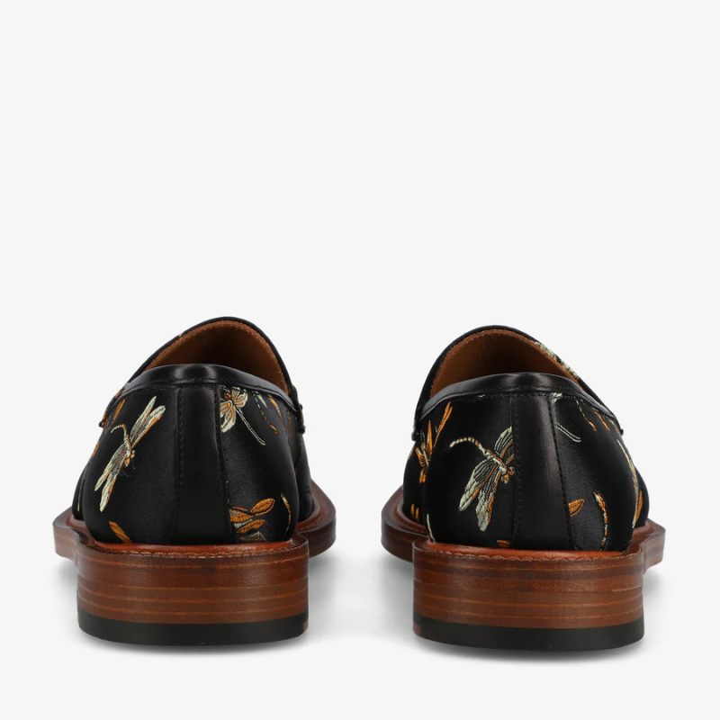 Check Canvas And Leather Blake Stitch LoaferCheck Canvas And Leather Blake Stitch Loafer - Image 3
