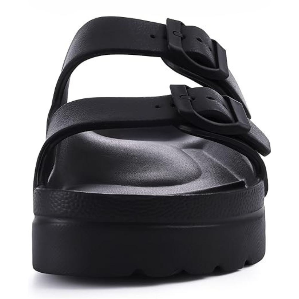 Women Lightweight Foam Slides Sandals with Adjustable BuckleWomen Lightweight Foam Slides Sandals With Adjustable Buckle - Image 4