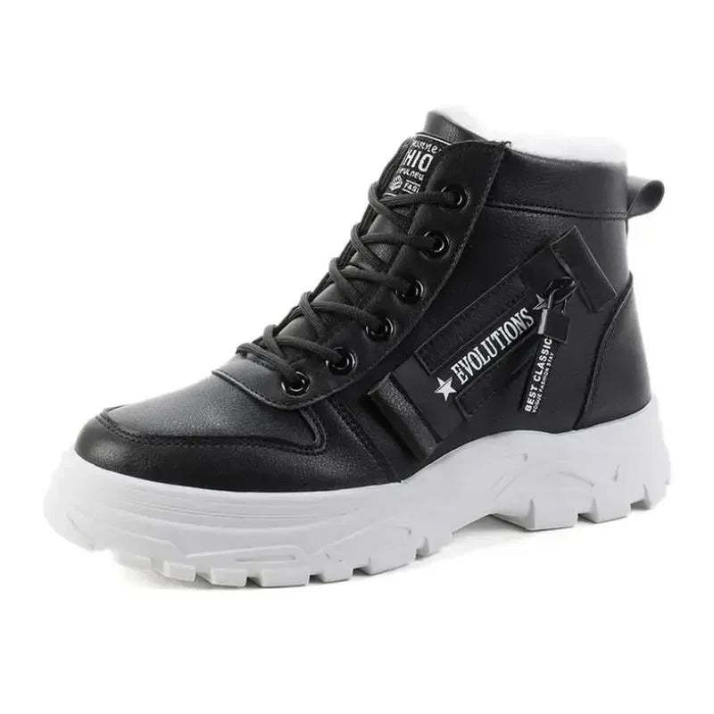 Cozy Waterproof Winter High Top Boots For Woman-My Beach Shoes