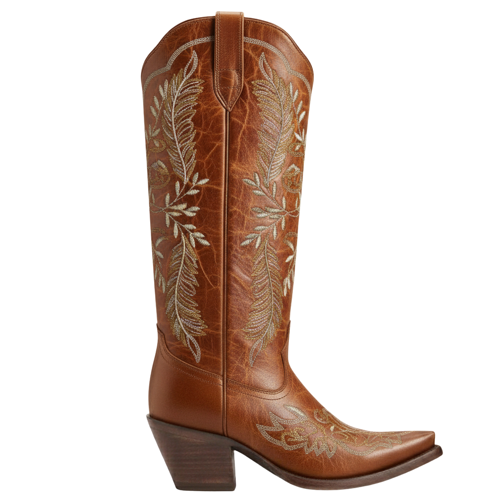 Western Leather Cowgirl Boot