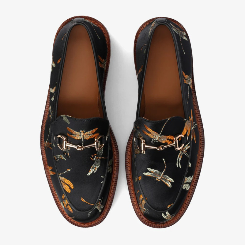 Check Canvas And Leather Blake Stitch LoaferCheck Canvas And Leather Blake Stitch Loafer - Image 4