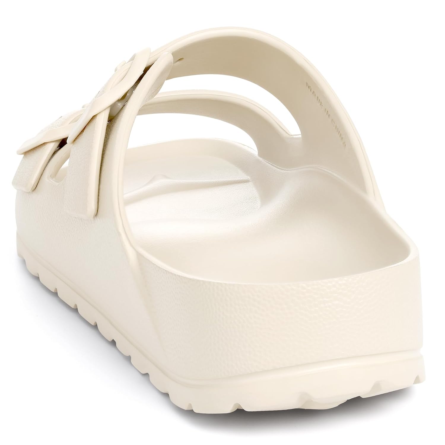 Lightweight Slip On Slide Waterproof Sandals With Adjustable Double Buckle For Women