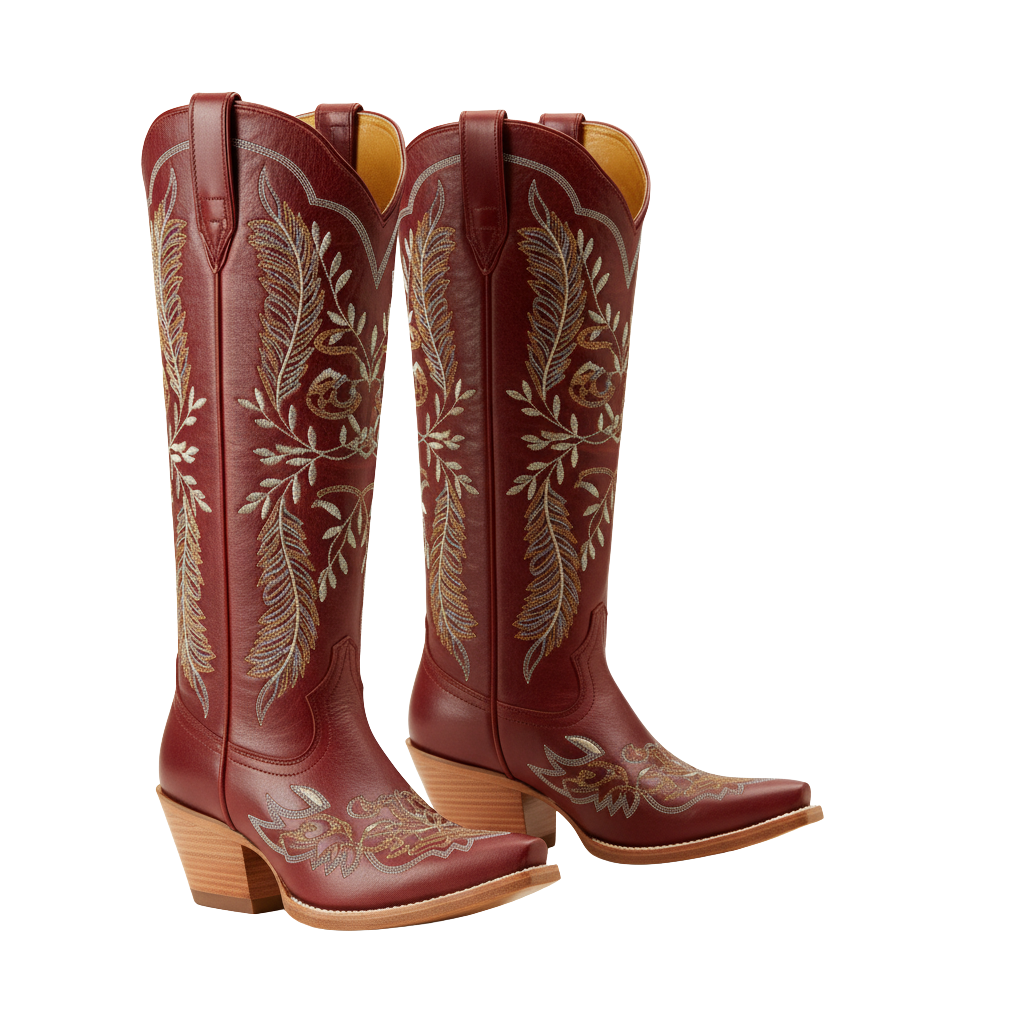 Western Leather Cowgirl Boot