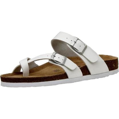Women Comfort Sandals With Double Buckle - My Beach Shoes