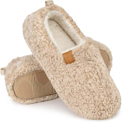 Cozy Faux Wool House Sandals With Soft Lining Warmth-My Beach Shoes