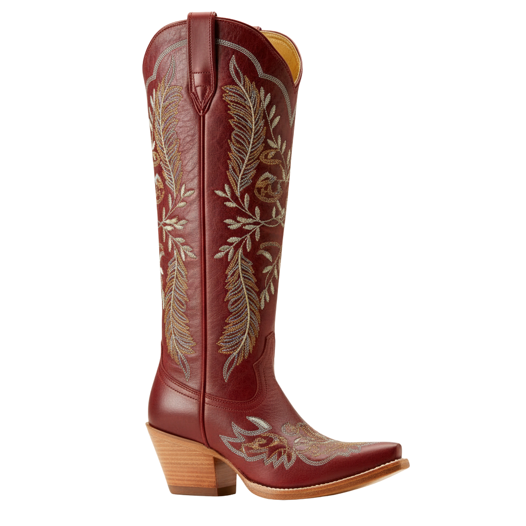 Western Leather Cowgirl Boot
