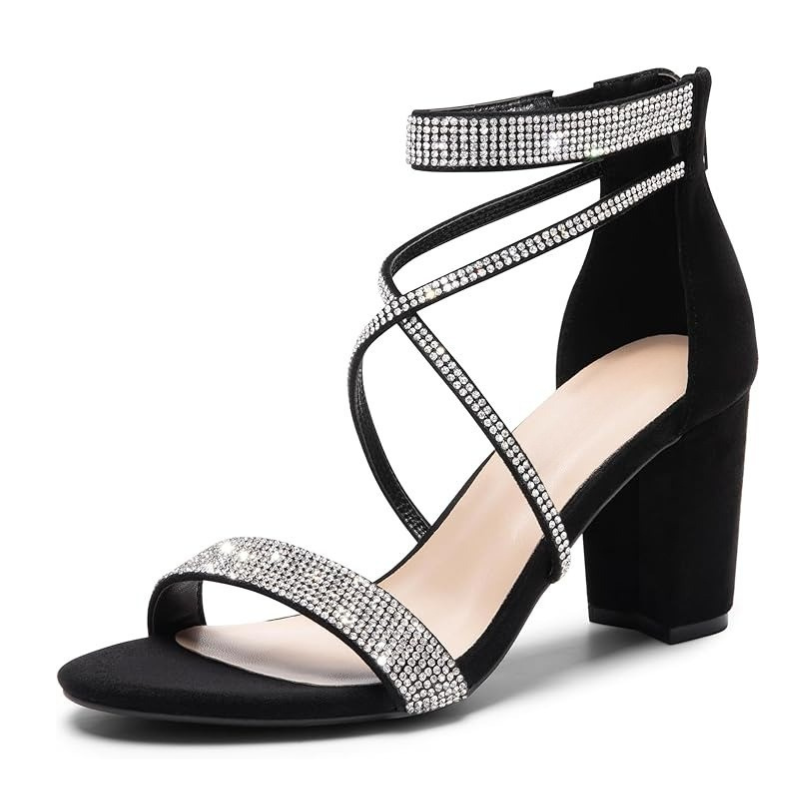 Block Open Toe Sandals With Lightweight And Shock Absorbing-My Beach Shoes